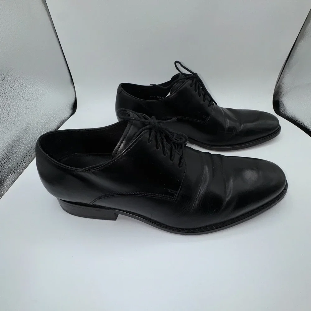 Cole Haan Air Colton Plain Oxford Men 10.5 M Black‎ Leather Dress Shoe C08894